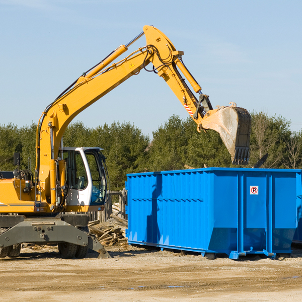 what happens if the residential dumpster is damaged or stolen during rental in Blanchard ND